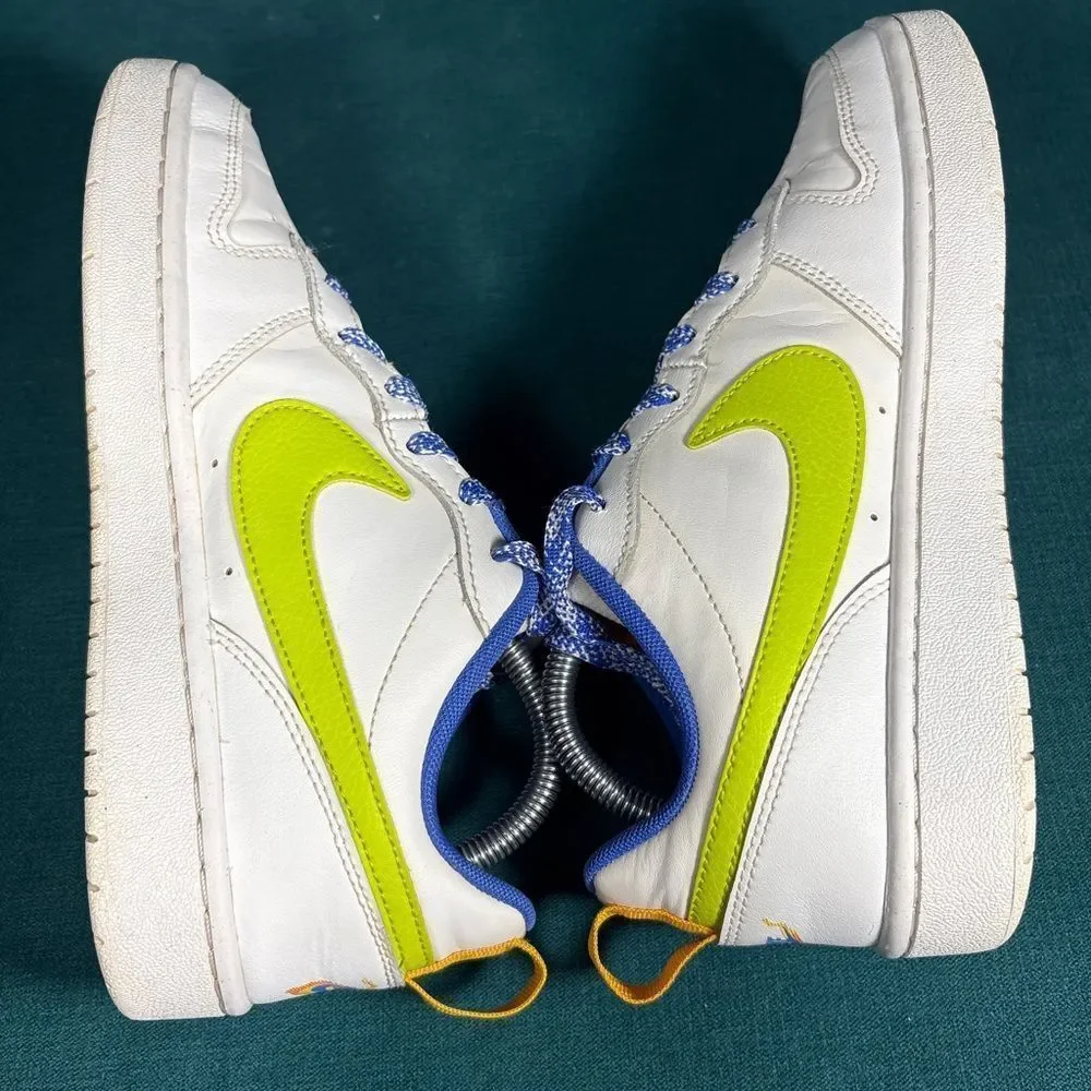 Nike Court Borough Low 2 white shoes size 7Y/8.5Women